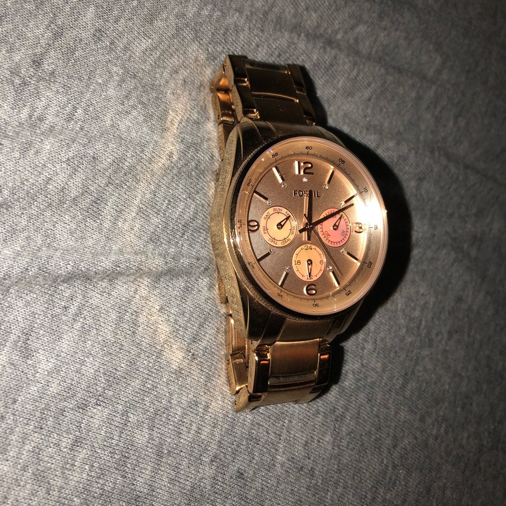 Fossil Watch-Rose Gold